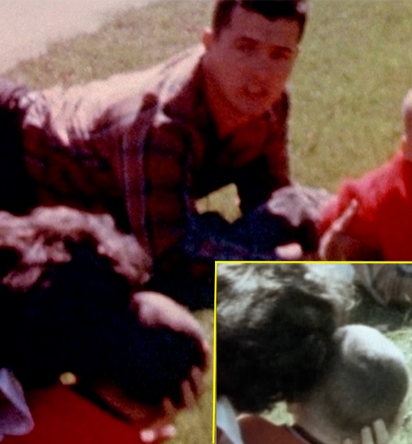 Figure 15. Two captures of the head of witness Bill Newman&rsquo;s son show vastly different shading. They were taken by two photographers at slightly different positions. The larger image is from a motion ...