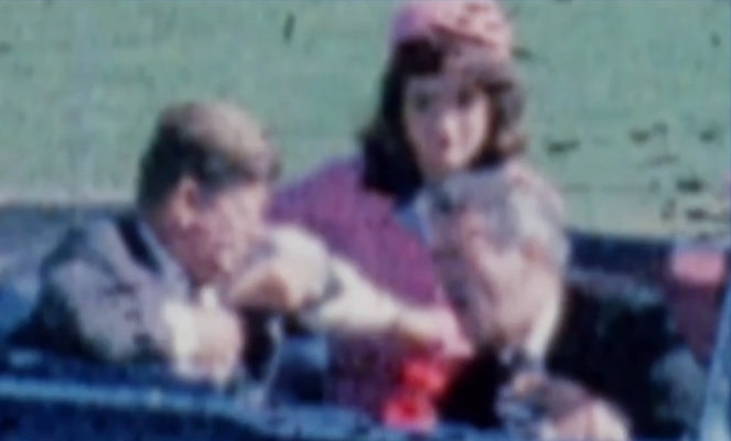 Figure 29. 6K Scan. (Source: Screen capture from Larry Rivera&rsquo;s November 2024 lecture to the JFK Historical Group showing a blowup of Frame 257 from the 6K Scan of the third-generation film purchased ...