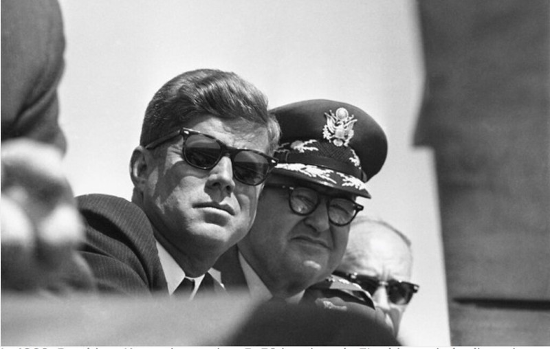 President John F. Kennedy with the US Air Force General Curtis LeMay