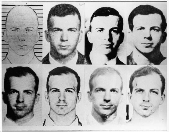 Several Pictures of Lee Harvey Oswald Beside the Suspect’s Identikit