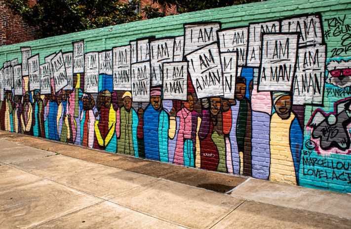 A Graffiti Featuring Martin Luther King's Famous Quote, "I Am A Man"