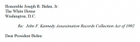 Larry Schnapf&#039;s letter to President Joe Biden