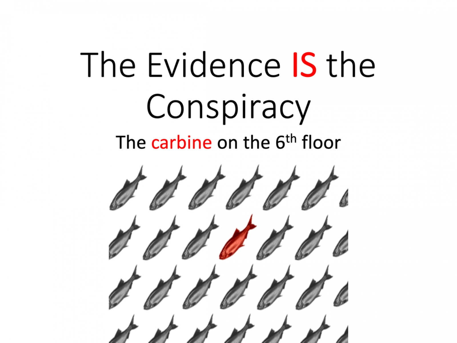 The Evidence is the Conspiracy - The Carbine on the 6th Floor